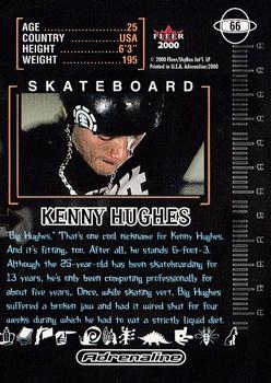 2000 Fleer Adrenaline #66 Kenny Hughes Back